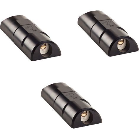 Mul-T-Lock – Lot de 3 serrures manuelles Armadlock – Haute sécurité pour véhicules utilitaires – Corps en aluminium et anse en acier – 2 clés avec carte unique