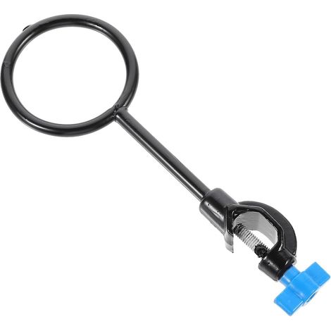 Anneau Construction Laboratoire pour Métallique Noir Support de Robuste Solide, pour Poste de Travail et Support de Cornue (1/5)