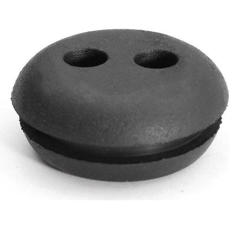 Sollbry Lot de 6 œillets en caoutchouc noir pour tondeuse à gazon, souffleur, réservoir de carburant en caoutchouc (24 x 20 x 11 mm) (1/3)