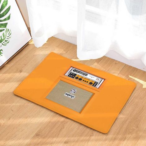 Tapis d'entrée d'intérieur antidérapant à motif de cassette audio vintage (1/2)