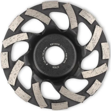 [NEUWERTIG] B-Ware Stier Diamantschleiftopf Schleifscheibe Kalksandstein Abrasiv 125 X 22,23 Mm