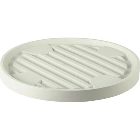 Carrello portavasi beige con ruote, diametro interno 19,3 cm, per uso interno ed esterno, 1 pezzo