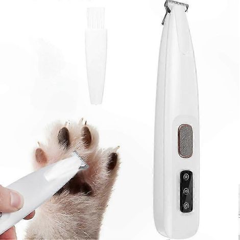 Tondeuse à poils d'animaux étanche avec lumière LED et lame de 18 mm pour le toilettage des chiens (1/5)