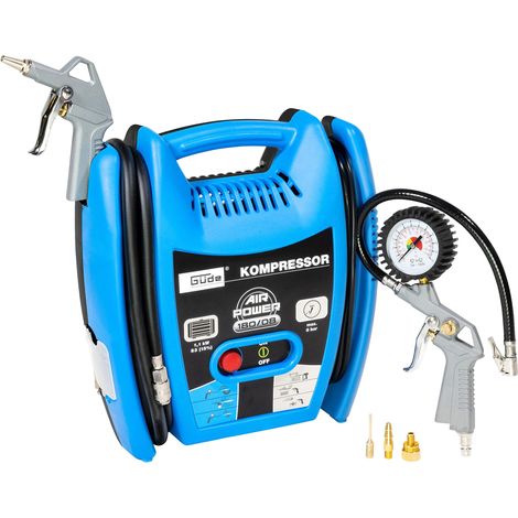 Güde 50077 Airpower 180/08, Compressore (1.1kW, S3, senza olio, quantità di consegna 140l / min, 8 bar, tubo 4 M) (1/5)