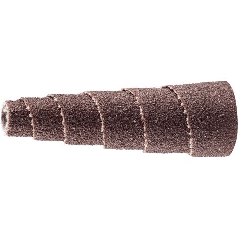 PFERD TOOLS POLIROLL PRK konische Schleifrollen Ø 12x35 mm Bohrung Ø 3 mm Korund A150 50 Stk (1/4)
