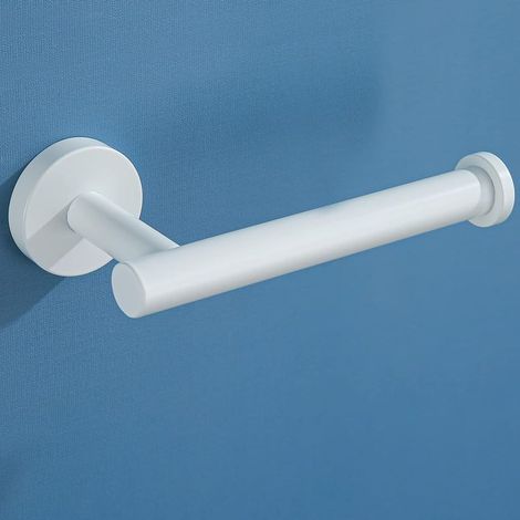 GDHZS-Porte-rouleau de papier toilette mural rond en acier inoxydable SUS 304 chromé pour salle de bain et cuisine (blanc) (1/5)