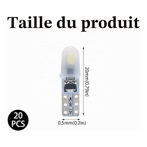T5 LED Bulbs White 12V 3014 SMD Car Dashboard Interior Lighting Ideal Replacement PC74 2721 286 Light Performance Energy Consumption (1/4)