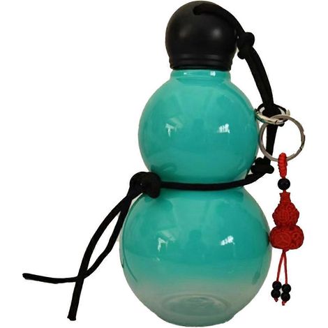 Wasserflasche im Kürbis-Design, 800 ml, isoliert, chinesisches Retro-Design, tragbar, Sport-Wasserflasche für Männer und Frauen