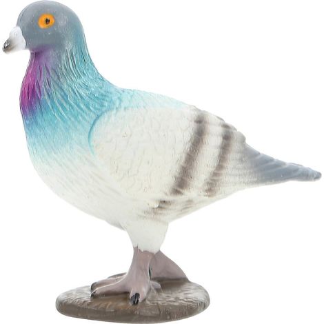 Figurine de colombe artificielle en plastique, décoration de jardin, statue de colombe réaliste-7X6CM (1/4)