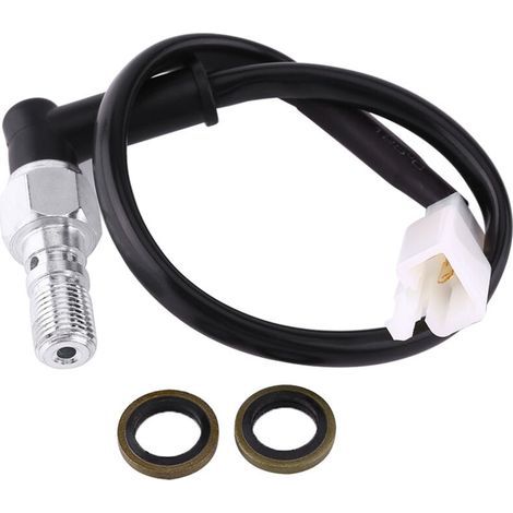Motorcycle universel Pression de freinage hydraulique interrupteur d'éclairage arrière Boulon creux (M10 1,25 mm) (1/5)
