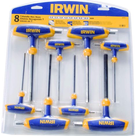 Irwin zestaw imbusów typu t 8szt. 2.0 - 2.5 - 3.0 - 4.0 - 5.0 - 6.0 - 8.0 - 10.0