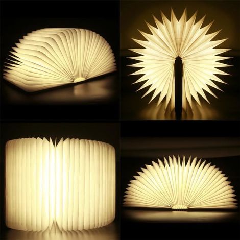 Lampe à poser LED pliable 500 Lumens blanc chaud avec batterie 2500mAh jusqu'à 8h (1/4)