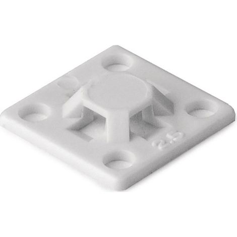 HellermannTyton MB2A-PA66-WH Klebesockel selbstklebend, schraubbar 151-01802    Weiß 2 St.