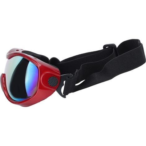 UV-Schutzbrille für Haustiere, aus PVC und PC, verstellbar und stoßfest, für Hunde und Katzen (rot). (1/4)