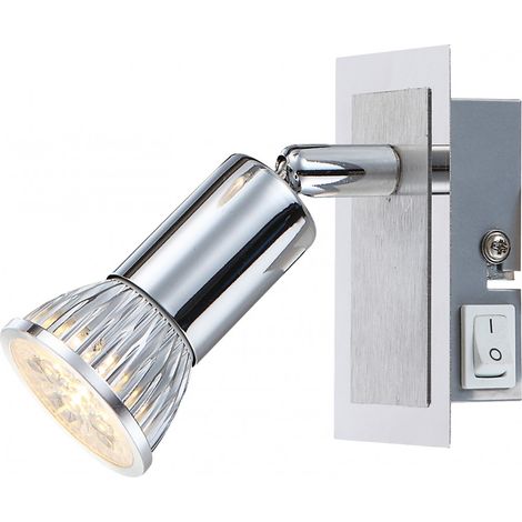 Praktische LED Strahler chrom, Aluminium  6W  - Globo LEVON 57997-1