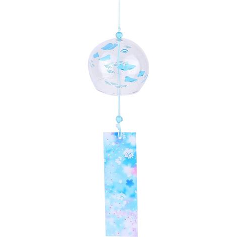Japanische Windglocke aus Glas Kleine hängende