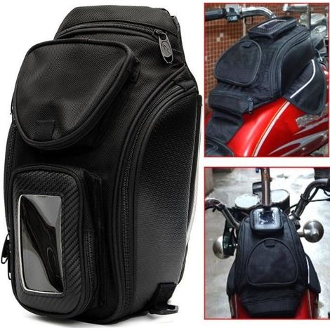 Sac à dos Selle Moto Magnétique Sacoche Réservoir Housse étanche Multifonction