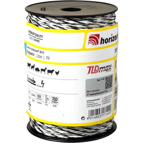 Recinzione elettrica Horizont turbomax w12 alta conduttività resistenza