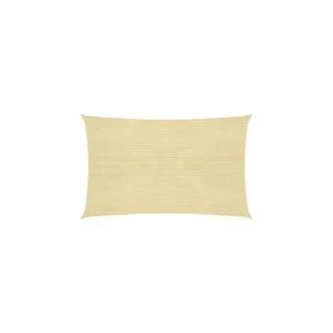 Voile d'ombrage 160 g-m² Beige 2,5x4,5 m PEHD (1/5)
