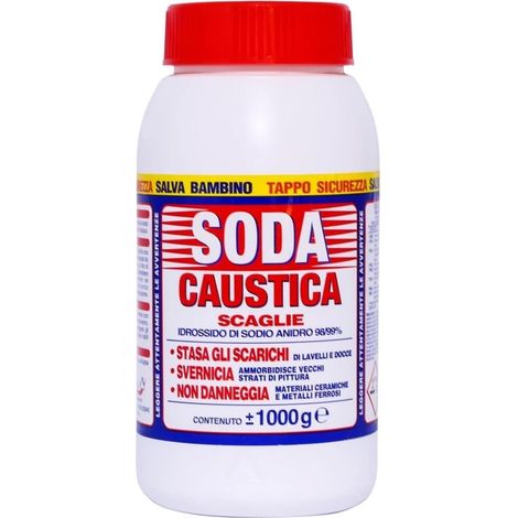 MARTEN SODA CAUSTICA A SCAGLIE PERCARBONATO DI SODIO 1 KG STASA SCARICHI SVERNICIA NON DANNEGGIA