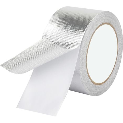 Ruban Adhésif Aluminium Ruban Aluminium pour Étanchéité, 50mm x 20m, Ruban Aluminium Autocollant, Pour La Réparation, Tuyaux, 1 Rouleau (1/5)
