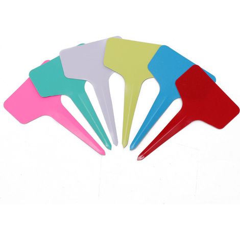 [Etiquettes Jardin] Lot de 6 Étiquettes de Plantes en PP T-Type 10x6 cm Écologique et Inusable pour Marquage Durables - Marqueur Facile Lisible (1/5)