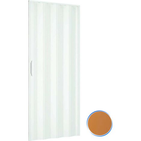 Porta a soffietto da interno in kit in PVC mod. Simona Douglas 82x210 cm (1/2)