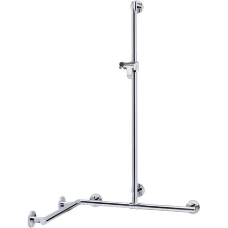 KEUCO PLAN Care main courante de douche avec barre de douche, (1/2)