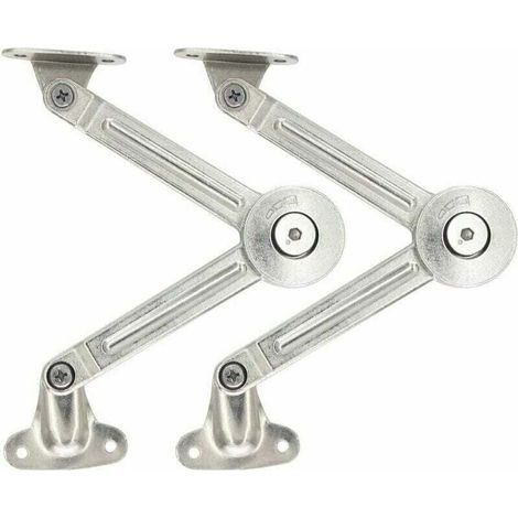 Set mit 2 Soft-Close-Scharnieren für nach oben öffnende Küchenschranktüren (1/4)