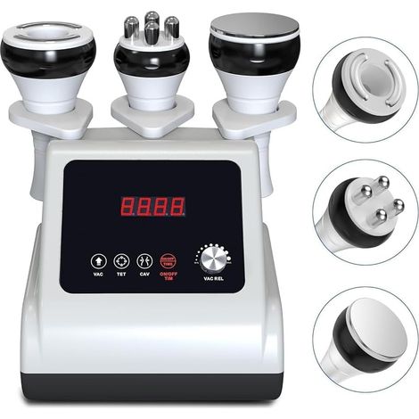 Cellulite 3-en-1 40K Cavitation et radiofréquence RF 9 niveaux, ventouses visage et corps, facile et confortable à la maison (1/5)