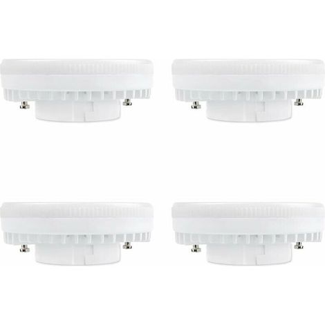 GX53 9W LED-Lampe, Kaltweiß 6000K, 120°, Entspricht 15W-18W GX53 CFL-Lampe, 900LM, Nicht dimmbar, LED-Einbaustrahler für Küchenmöbel/Decke/Schrank, 4er-Pack (1/4)