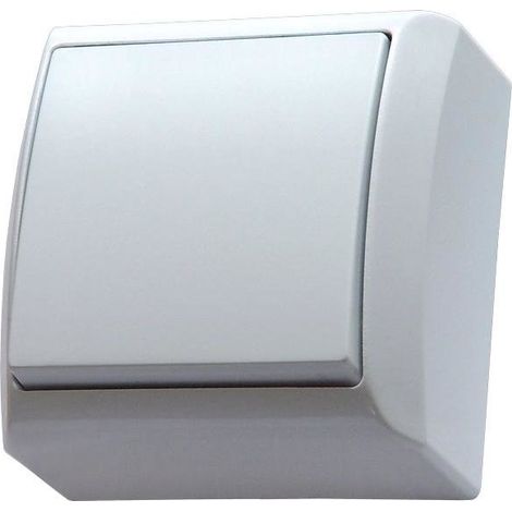 Interruttore unipolare, N/T IP20, bianco BIS