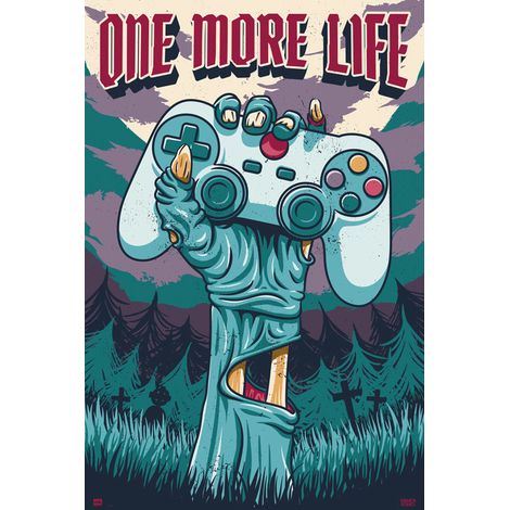 Poster gamer one more life