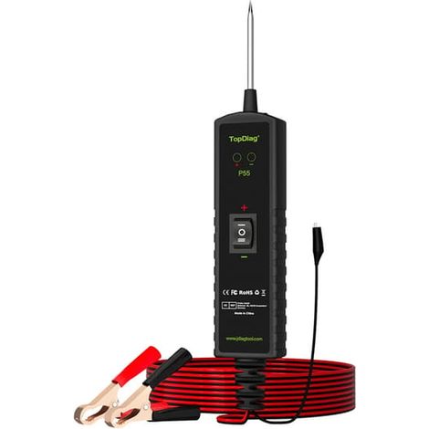 Ecleanfy - Testeur de circuit automobile DC12V/24V, testeur de tension robuste, stylo testeur électrique