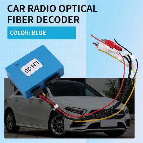 Suitable for Mercedes-Benz, BMW, Porsche, and Audi fiber optic audio decoder boxes, amplifier adapters, and audio decoders. (1/4)