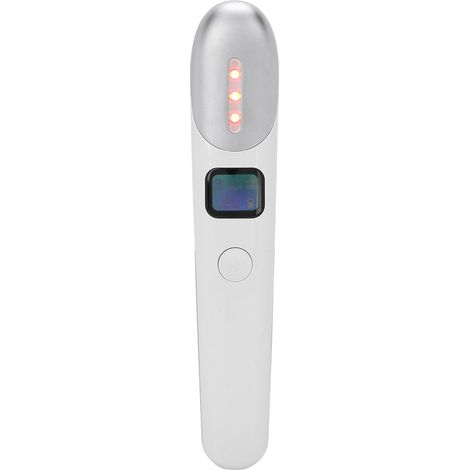 Stylo massageur yeux électrique chaud froid EMS anti-cernes soin contour regard outil beauté (1/5)