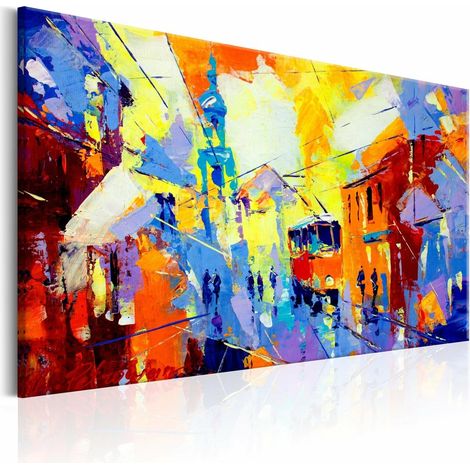 Tableau couleurs de la ville - 90 x 60 cm (1/4)