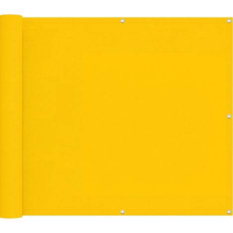 Balkonsichtschutz Gelb 100 x 200 cm Oxford-Stoff vidaXL