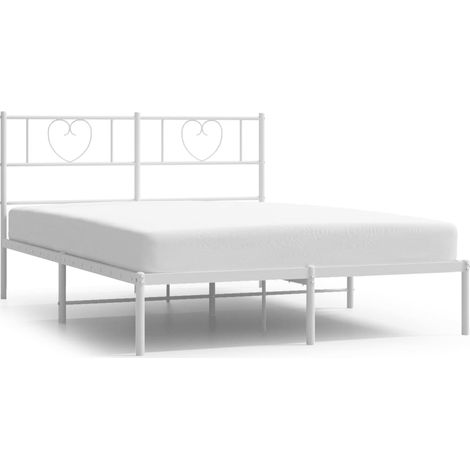 Maison Exclusive - Giroletto con Testiera Metallo Bianco 140x200 cm