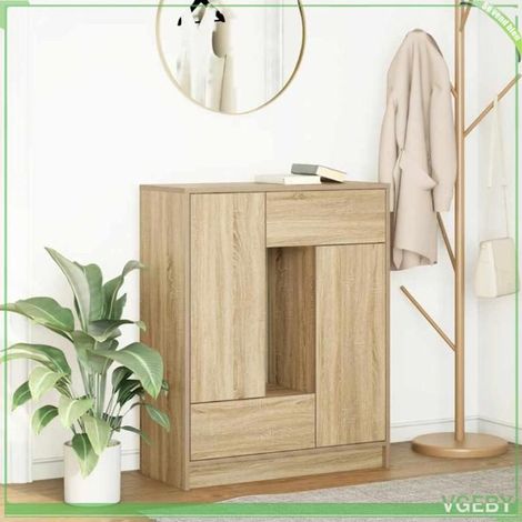 Buffet - ABI - Chêne Sonoma - 2 Portes - 2 Tiroirs - 73x31x90 cm (1/5)