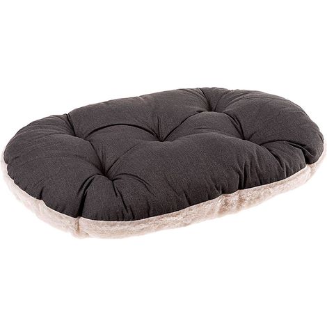 Ferplast – Coussin pour chien et chat 65 x 42 cm – Double face en coton et peluche – Lavable en machine à 30° – Confort optimal pour animaux