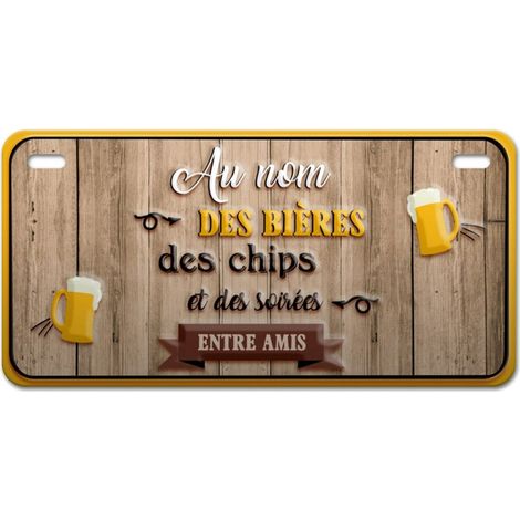 Magnet Au Nom des Bières en Métal (1/2)