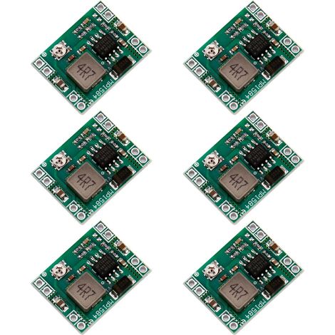 6 Pièces Convertisseurs DC-DC Réglables,Module Abaisseur de Tension de 4,5-28V à 0,8-20V,Module de Régulateur de Tension D'alimentation,pour Alimentation Électronique de 24V à 12V, 9V, 5V, 3V (1/5)