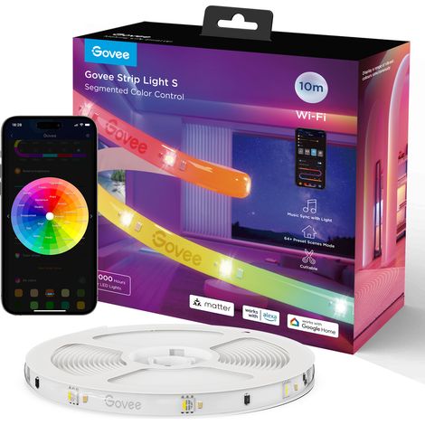 Tira LED Govee H612C 10 metros RGBIC Wi-Fi Bluetooth