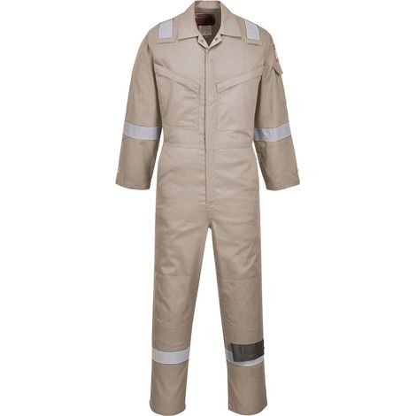 Antistatische Super Leichte Kombination 210g Farbe: Khaki Größe XL - Portwest