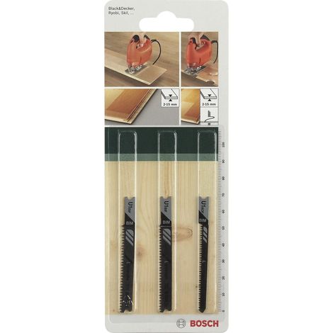 Jeu de lames pour Scie sauteuse 3 pièces (1/3)