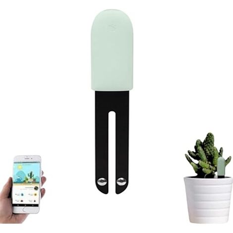 Détecteur de fleurs et d'herbes, détecteur de culture de plantes, moniteur de sol, humidité, lumière, fertilité et température, vert (1/5)