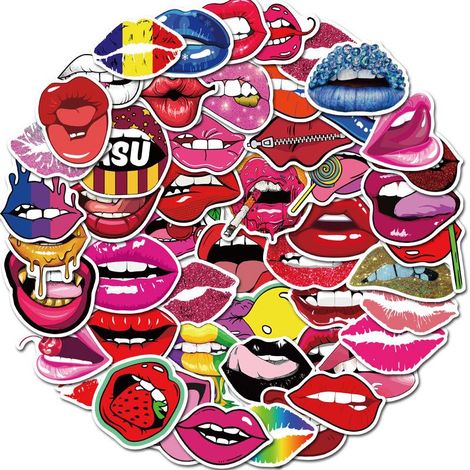 Pack 50 Autocollants Vinyle Graffiti pour Ordinateur Portable, Voiture, Skateboard, Moto, Vélo, Bagage, Pare-chocs - Décorations Bomb Sticker(132) (1/5)