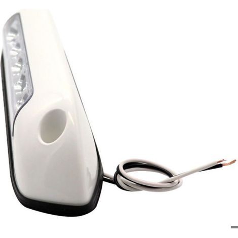 Lampe LED - 12 V - Étanche IP67 - Pour Auvent Camping-Car Caravane - 5 LED Blanc 6000 K - 2,6 W - 20,5 x 4 x 4 cm - 1 Pièce (1/5)