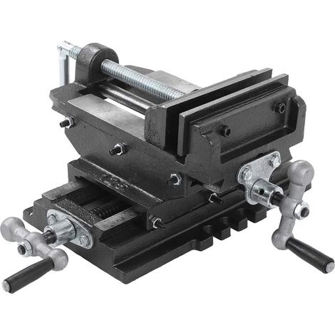 Étau universel, construction solide en fonte Drill Press Cross Slide Holder Pince de Milling Étau pour banc Cross Vice, pince de précision en croix (1/5)